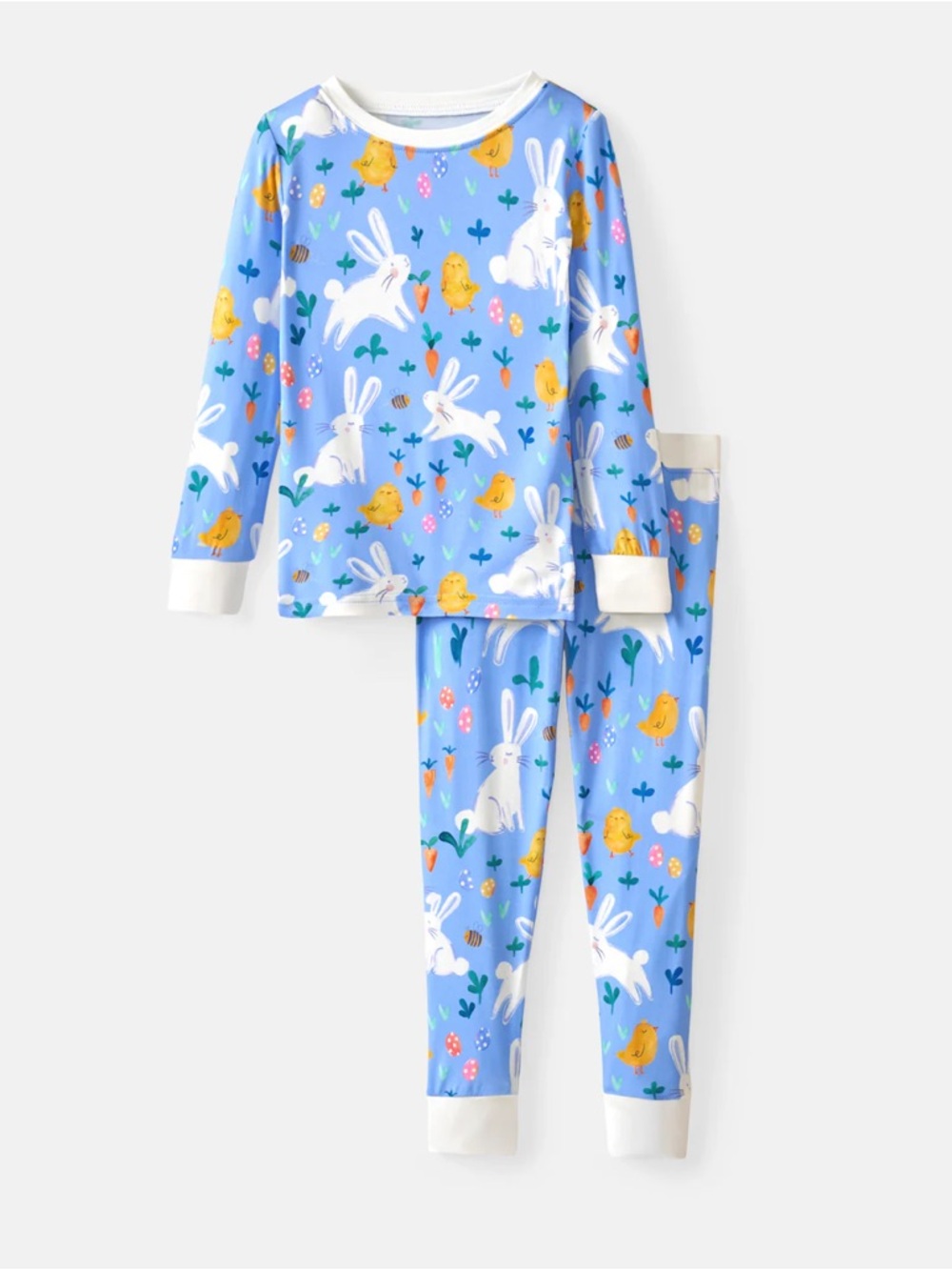 Little Sleepies Light Blue Bunny & Chick Pajama Set